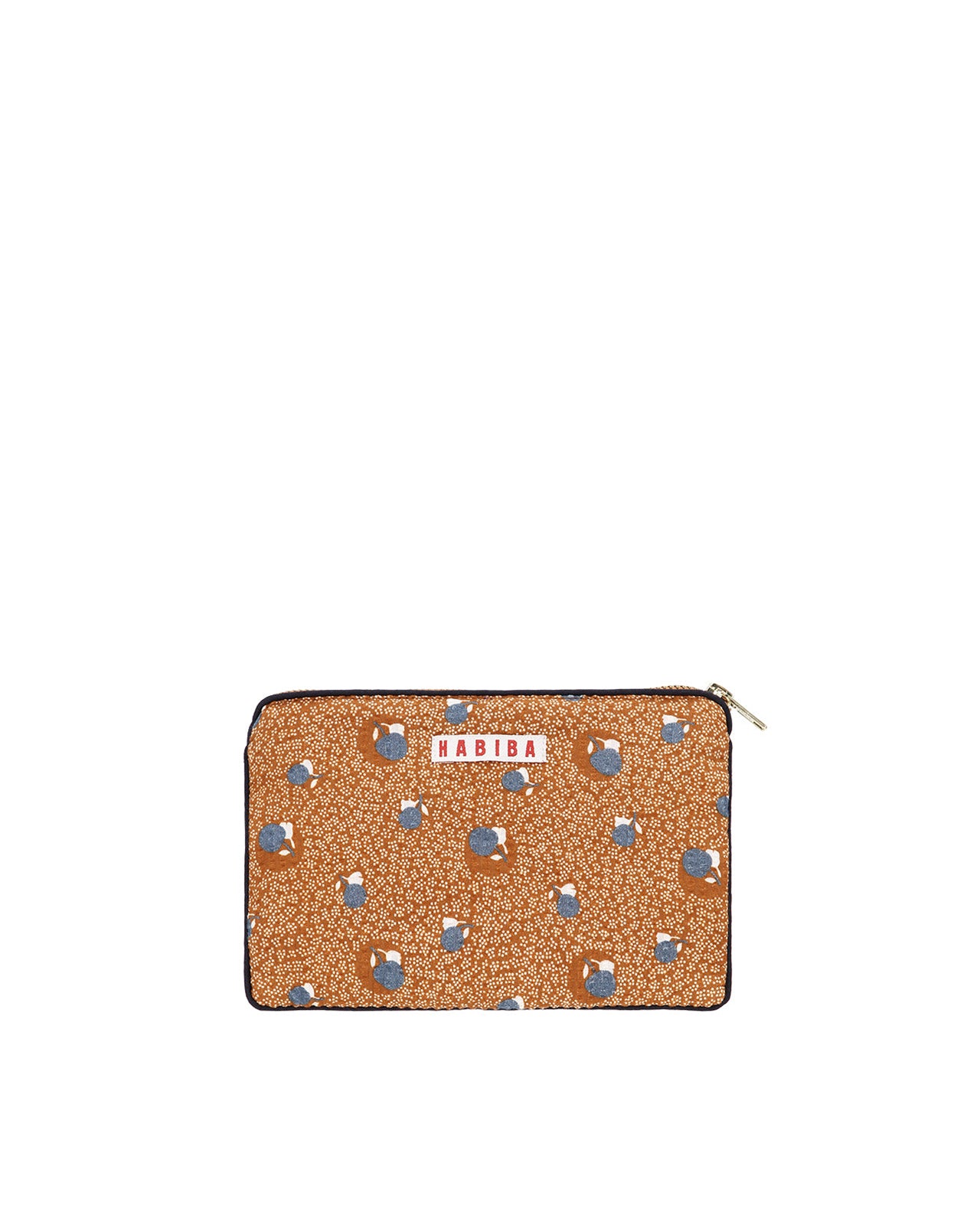 Sakura Seersucker Mini Clutch - Nougat