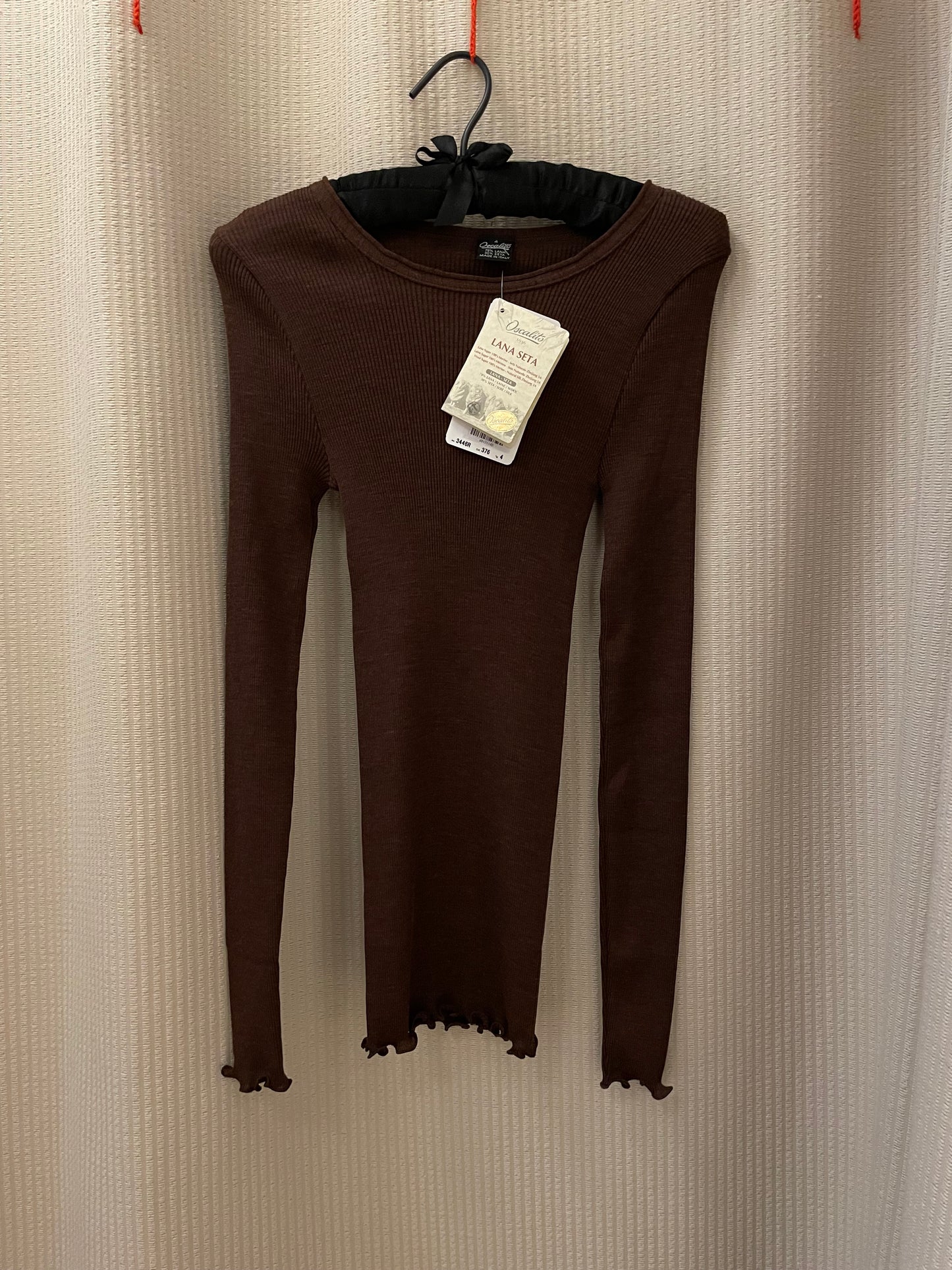 Wool Silk Rib L/SLV