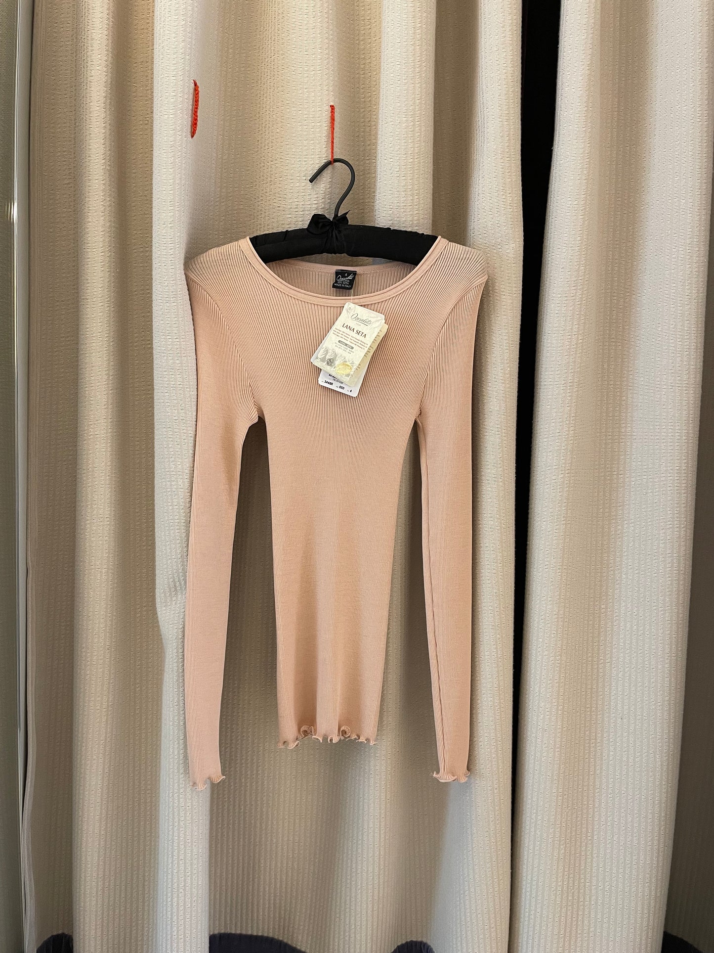 Wool Silk Rib L/SLV