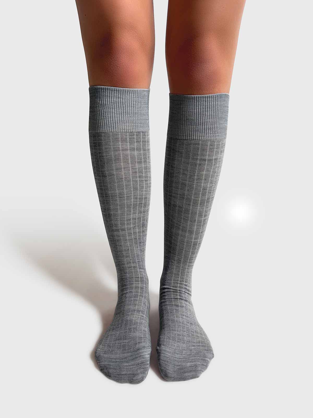 Merino Ribbed Knee-High