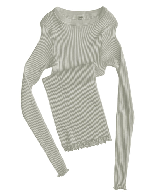 Operatino Wool Silk Rib L/S