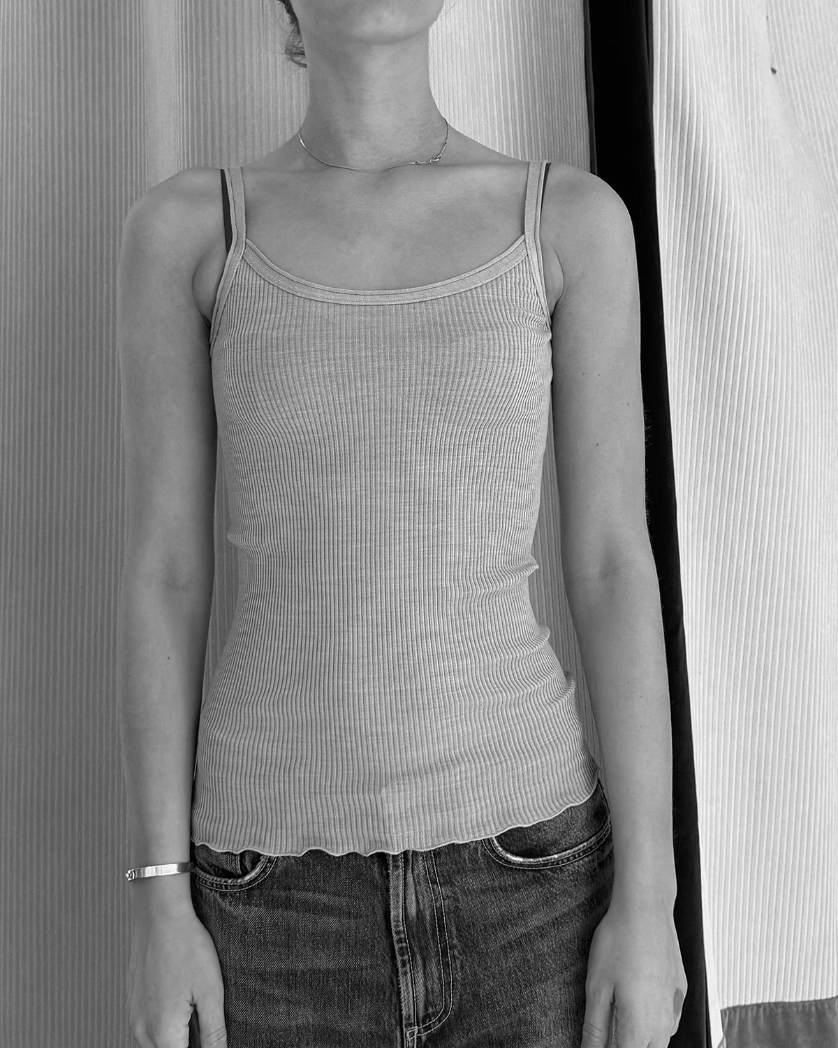 Wool Silk Rib Camisole
