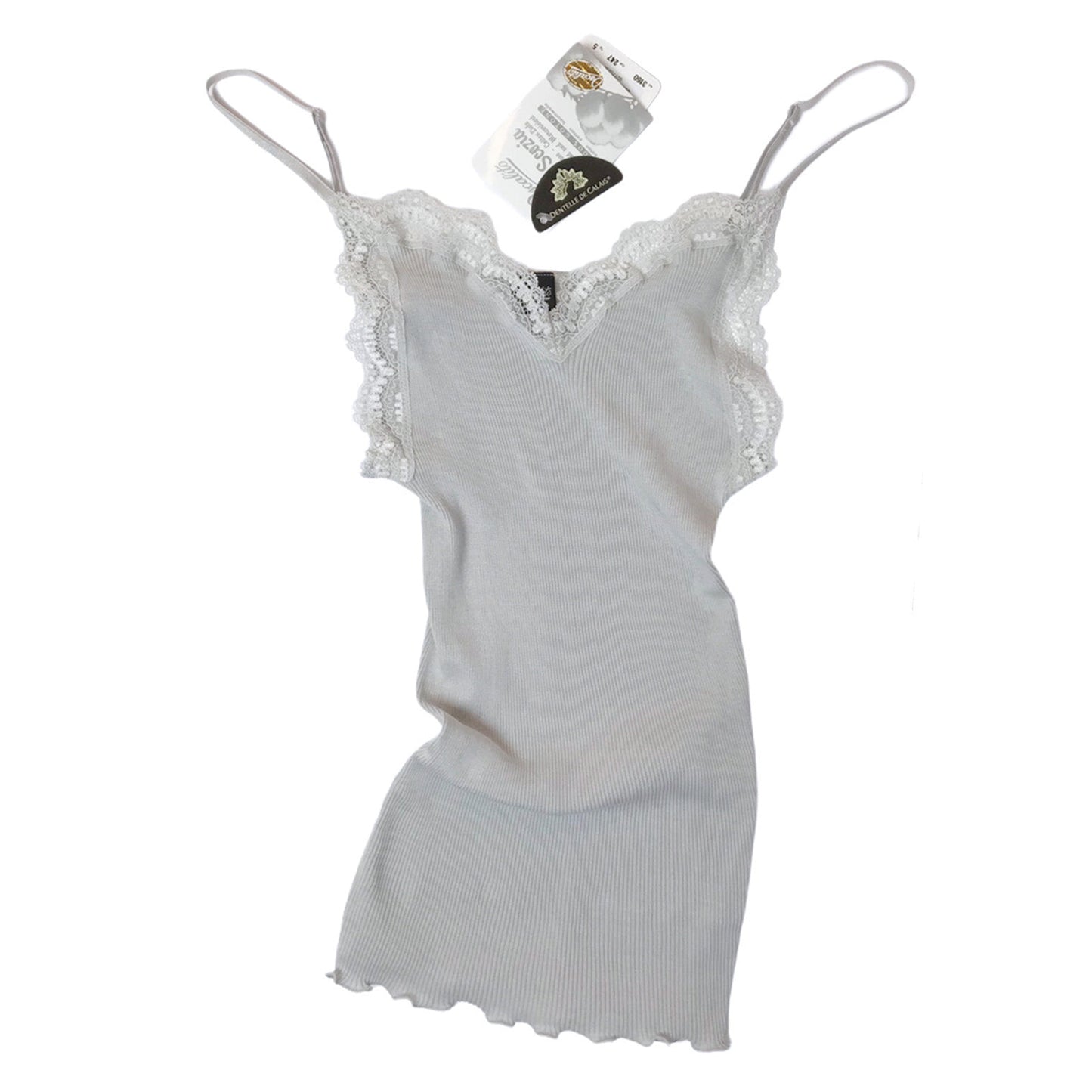 Lace Cotton Rib Camisole