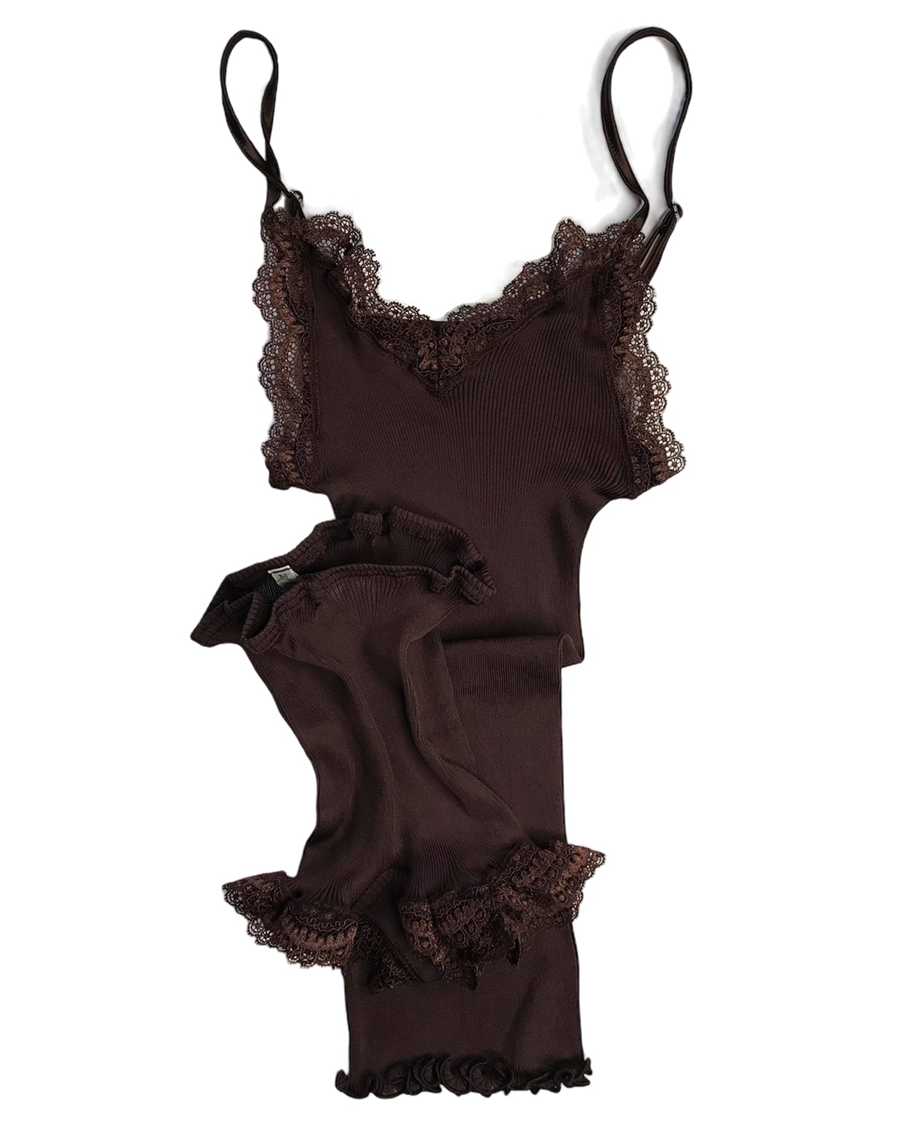 Lace Silk Rib Camisole