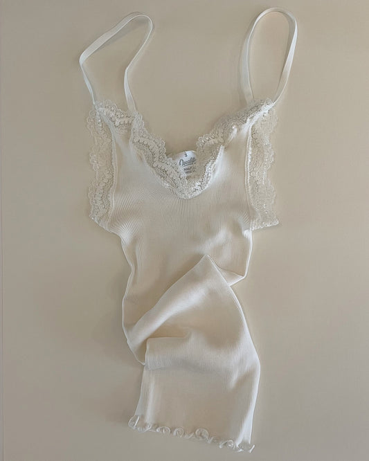 Lace Silk Rib Camisole