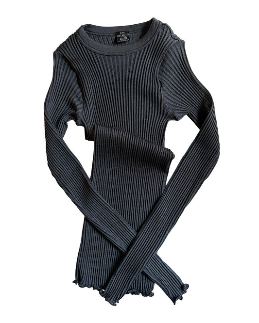 Operatino Wool Silk Rib L/S