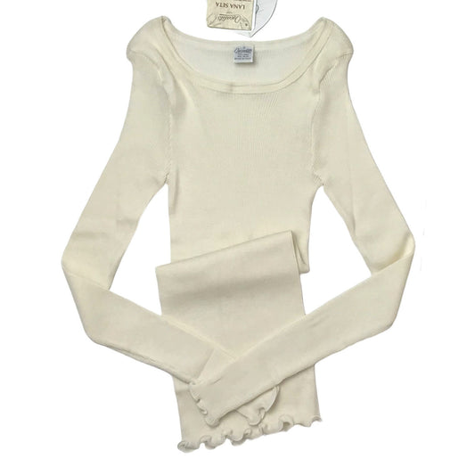 Wool Silk Rib L/SLV