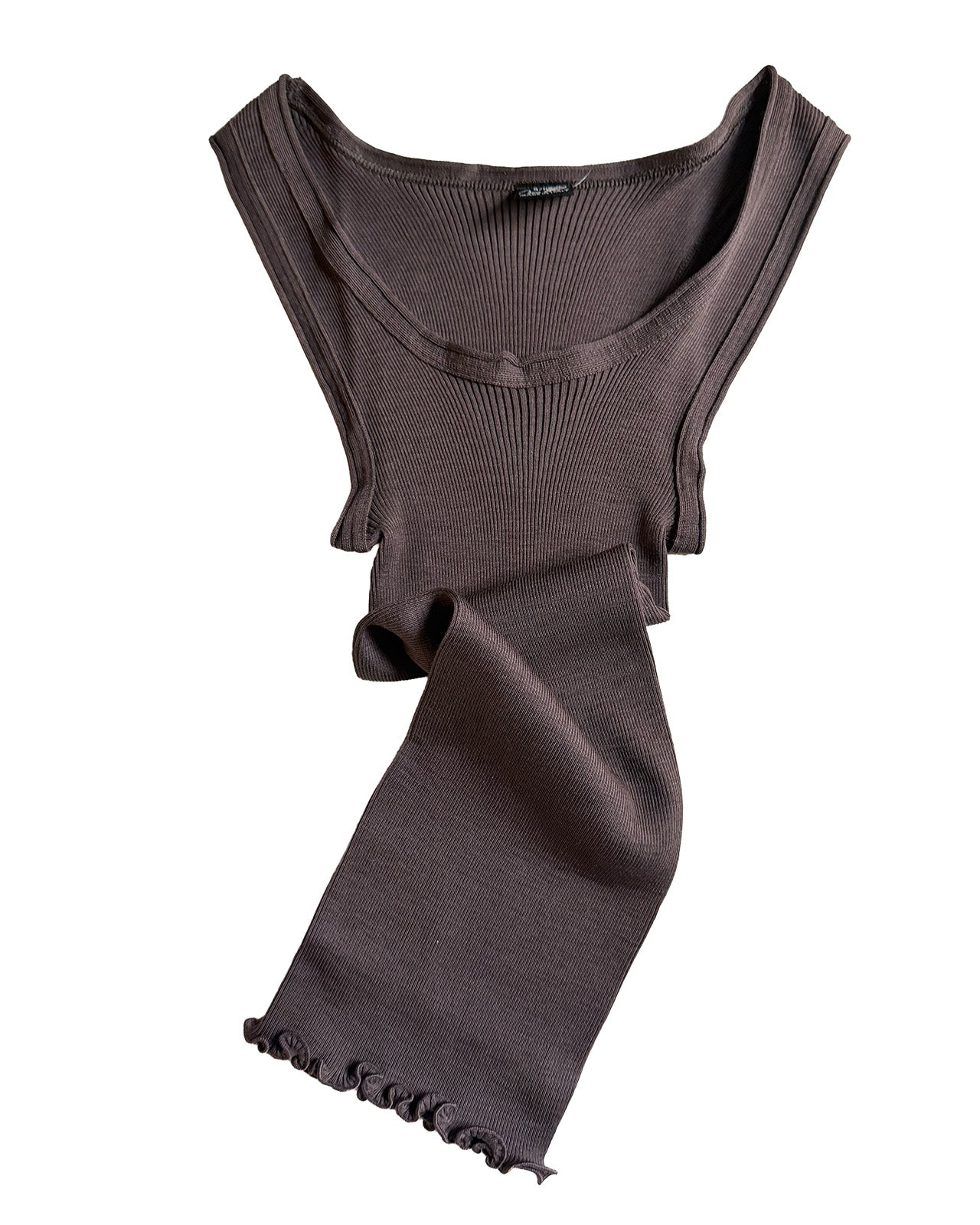 Wool silk Rib tank