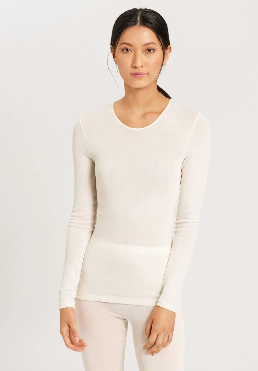 Woolen Silk Round Neck L/slv