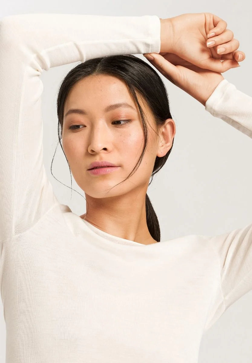 Woolen Silk Round Neck L/slv