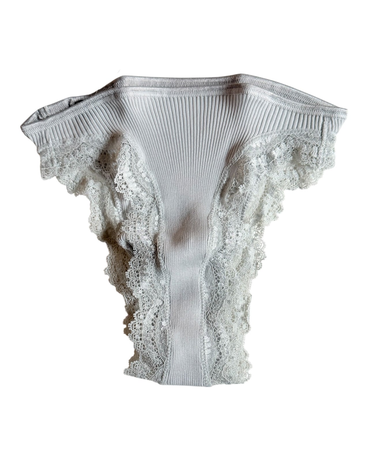 Lace Cotton Rib Brief