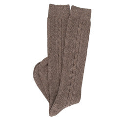 Cashmere Cable Knee Sock