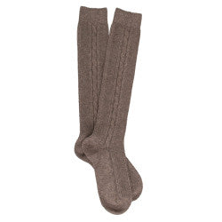 Cashmere Cable Knee Sock