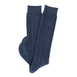 Cashmere Cable Knee Sock