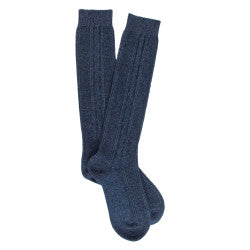 Cashmere Cable Knee Sock