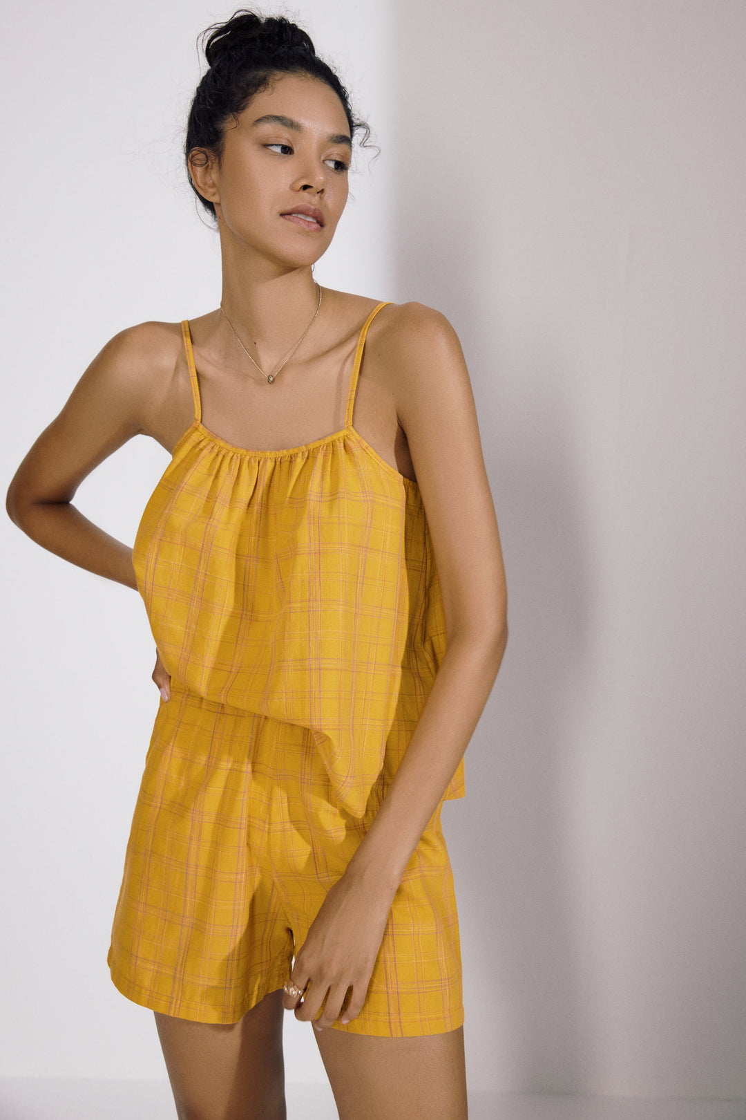 Summer Plaid Cami Top
