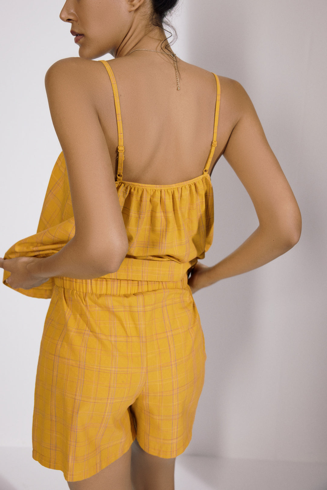 Summer Plaid Cami Top