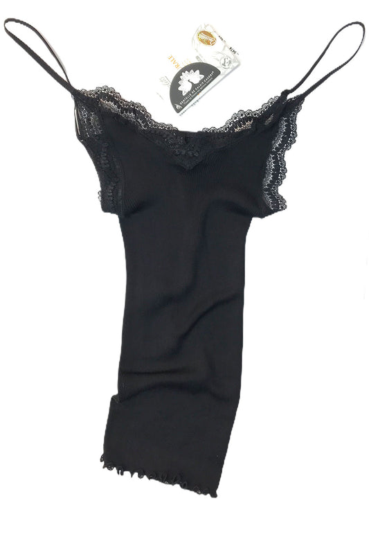 Lace Silk Rib Camisole