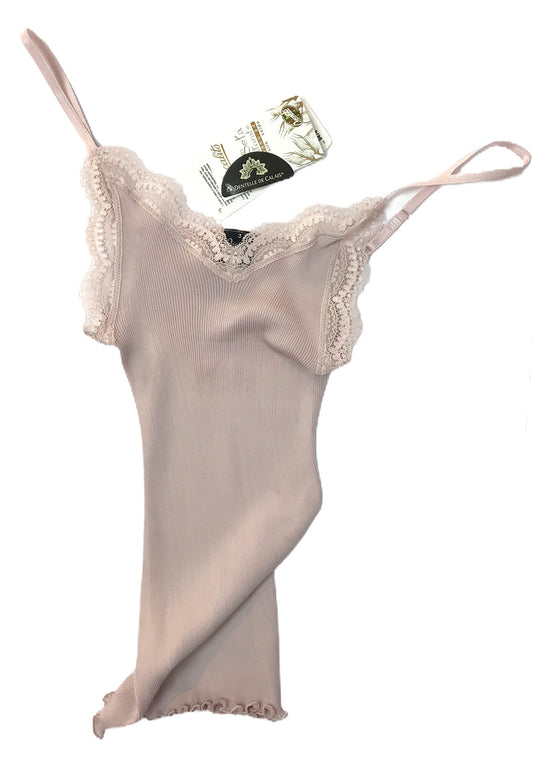 Lace Silk Rib Camisole
