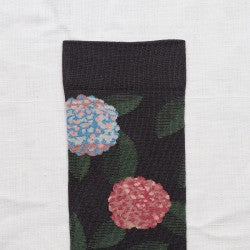 Night Hydrangea Sock