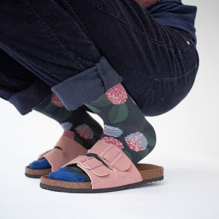 Night Hydrangea Sock