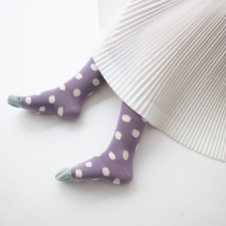 Purple Polka Dot Sock