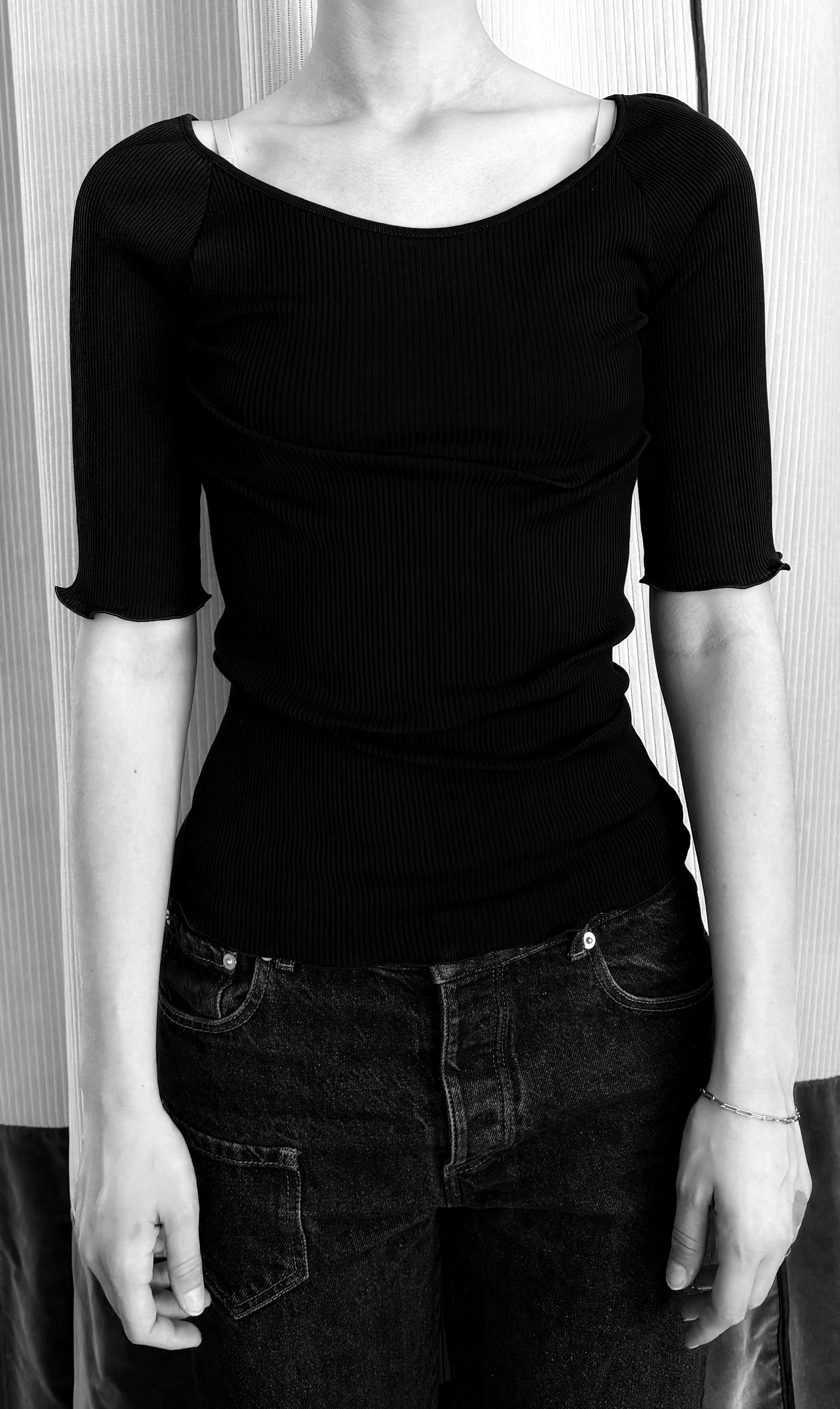 Cotton Rib T-Shirt