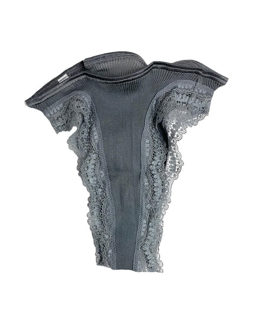Lace Silk Rib Brief