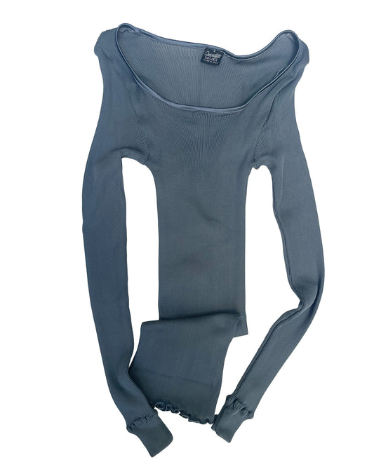 Silk Rib L/SLV