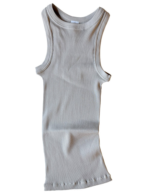 Cotton Rib Halter Tank