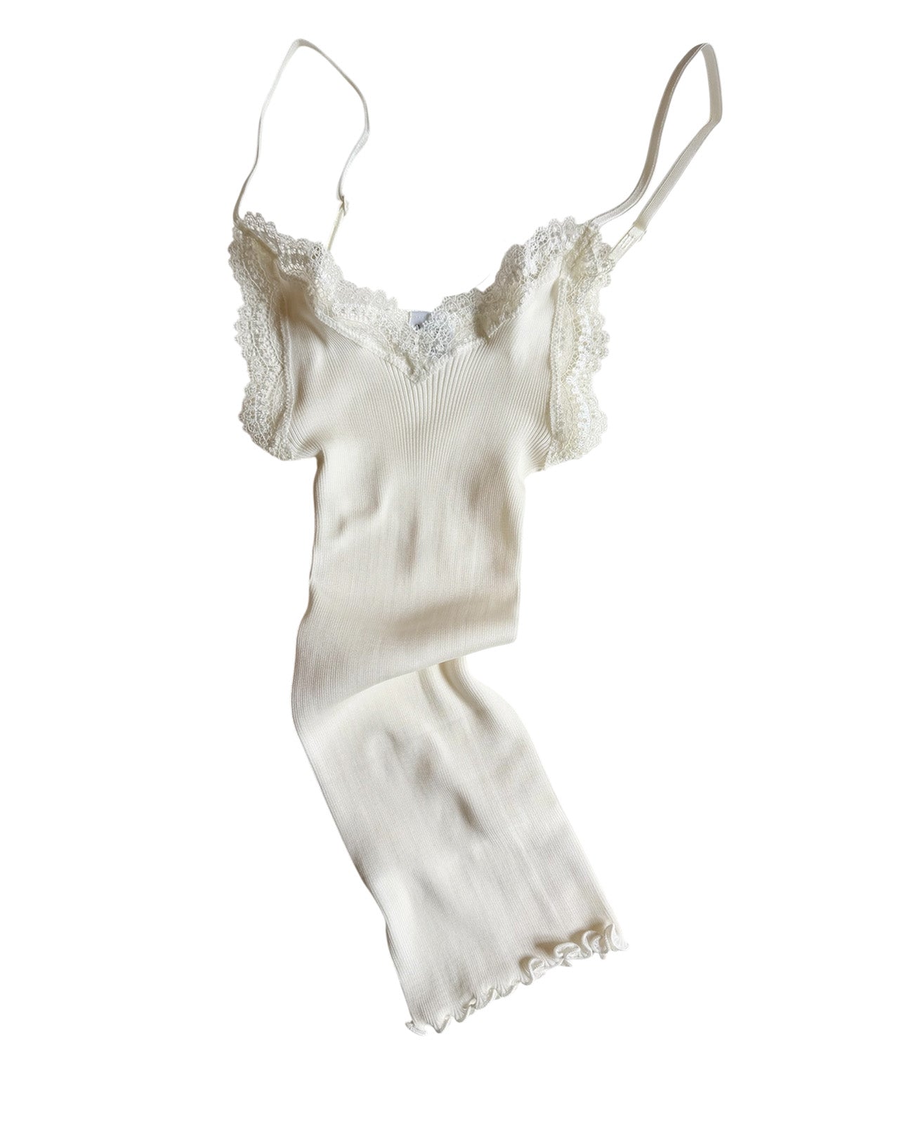 Lace Silk Rib Camisole