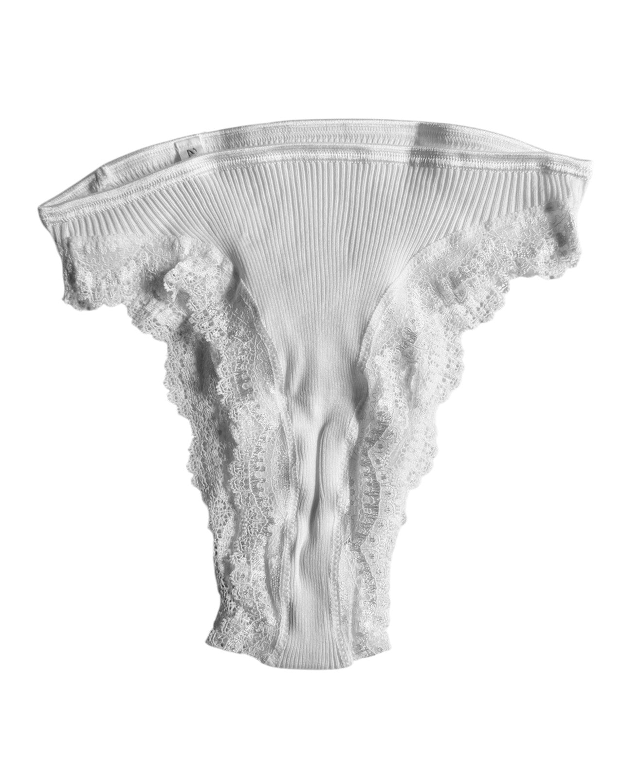 Lace Cotton Rib Brief