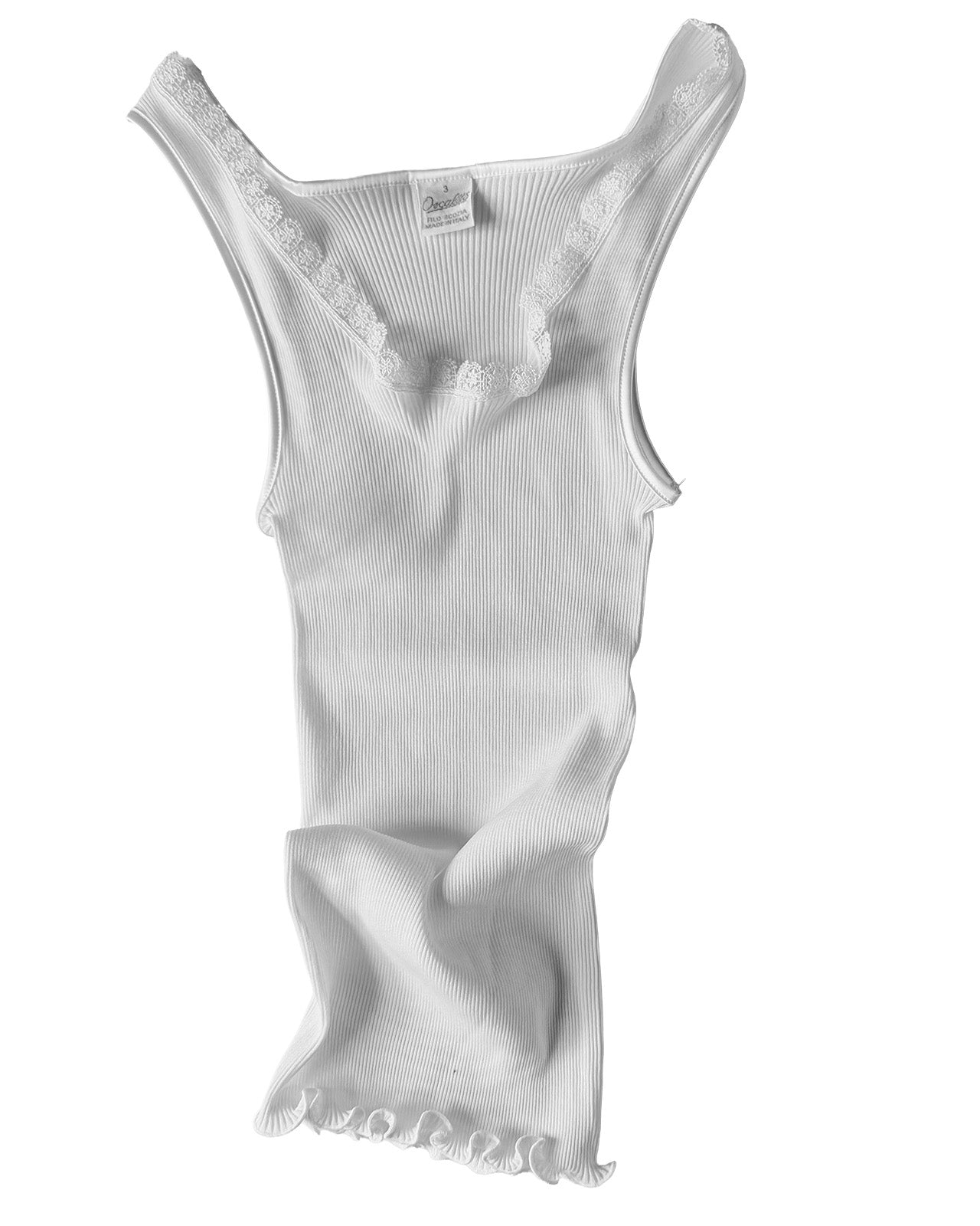 Macramé Cotton Rib Top