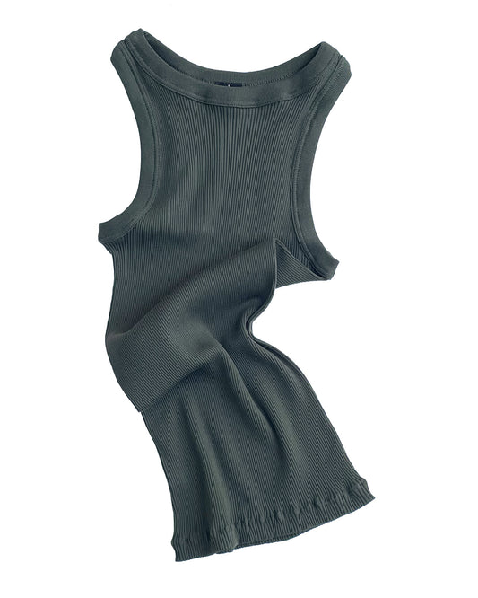 Cotton Rib Halter Tank