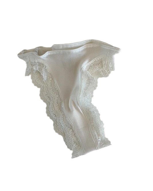 Lace Silk Rib Brief