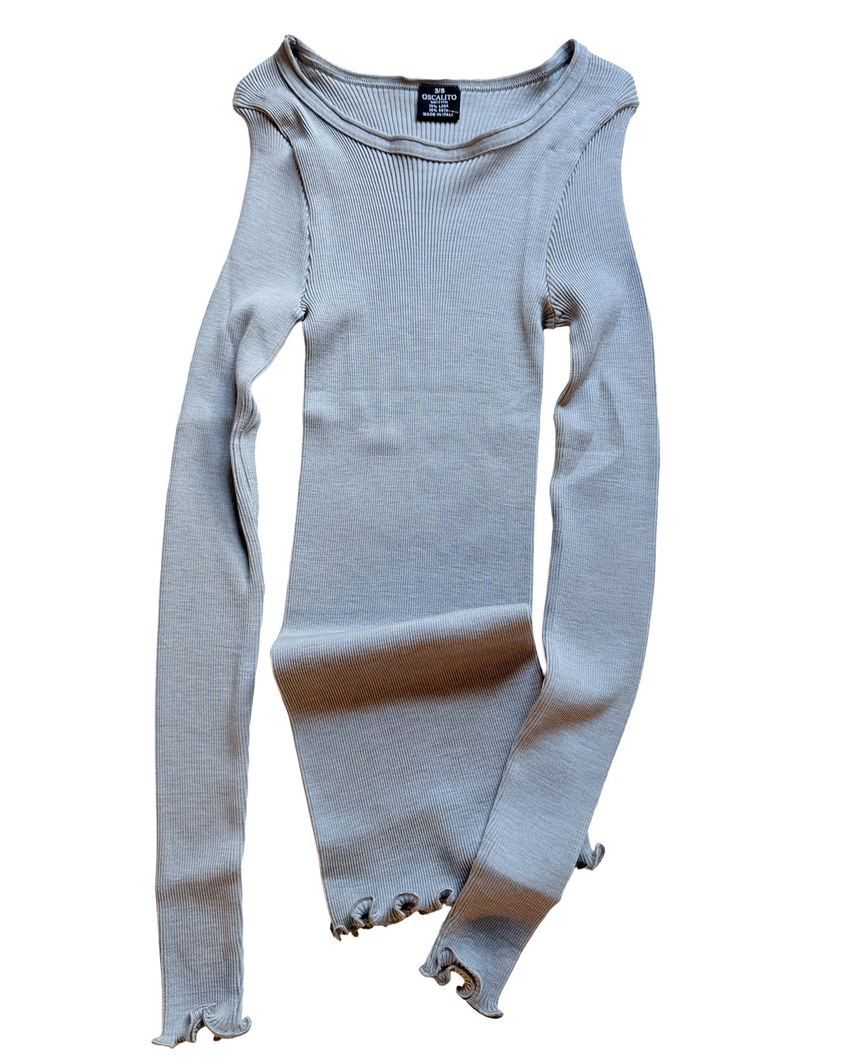 Wool Silk Rib L/S