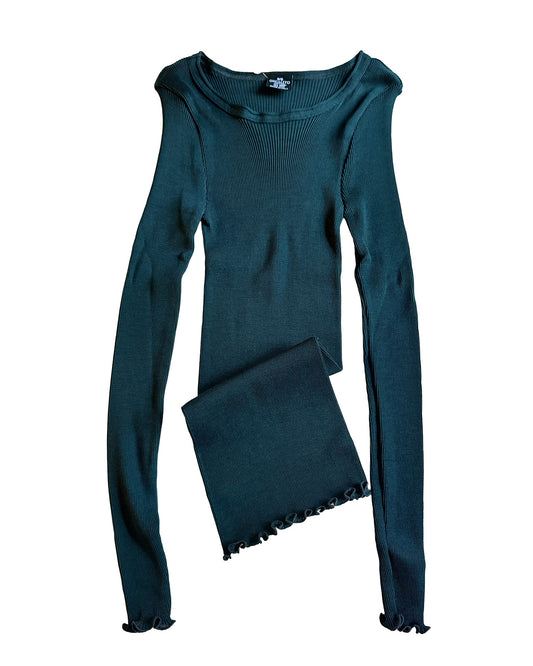 Wool Silk Rib S/L