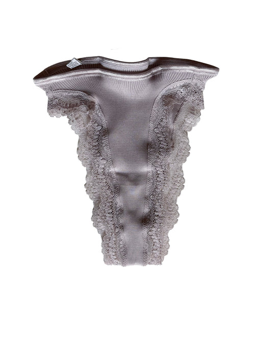 Lace Silk Rib Brief