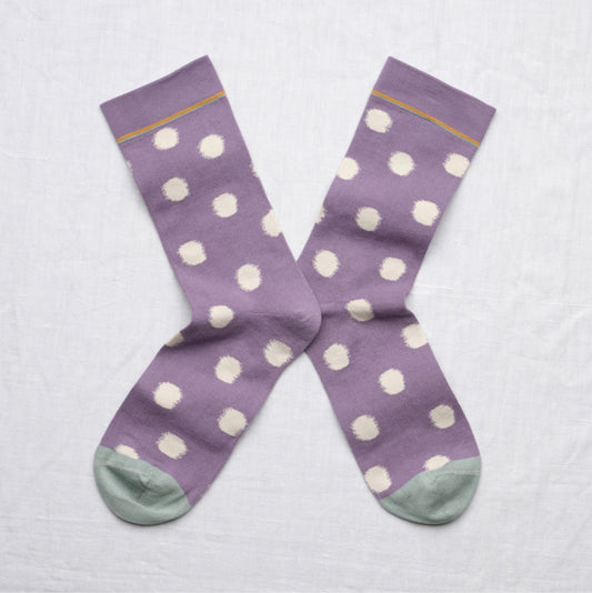 Purple Polka Dot Sock