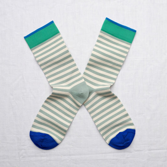 Wave Stripe Ankle Sock