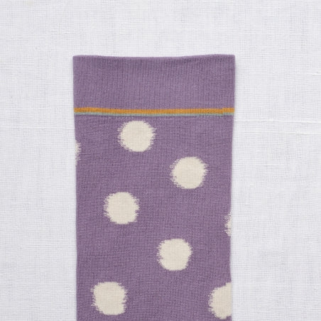 Purple Polka Dot Sock